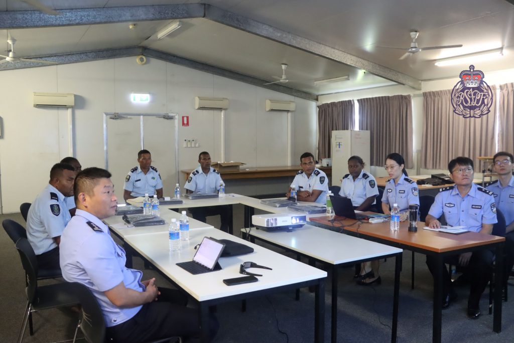 Chinese Police conduct security planning training for RSIPF