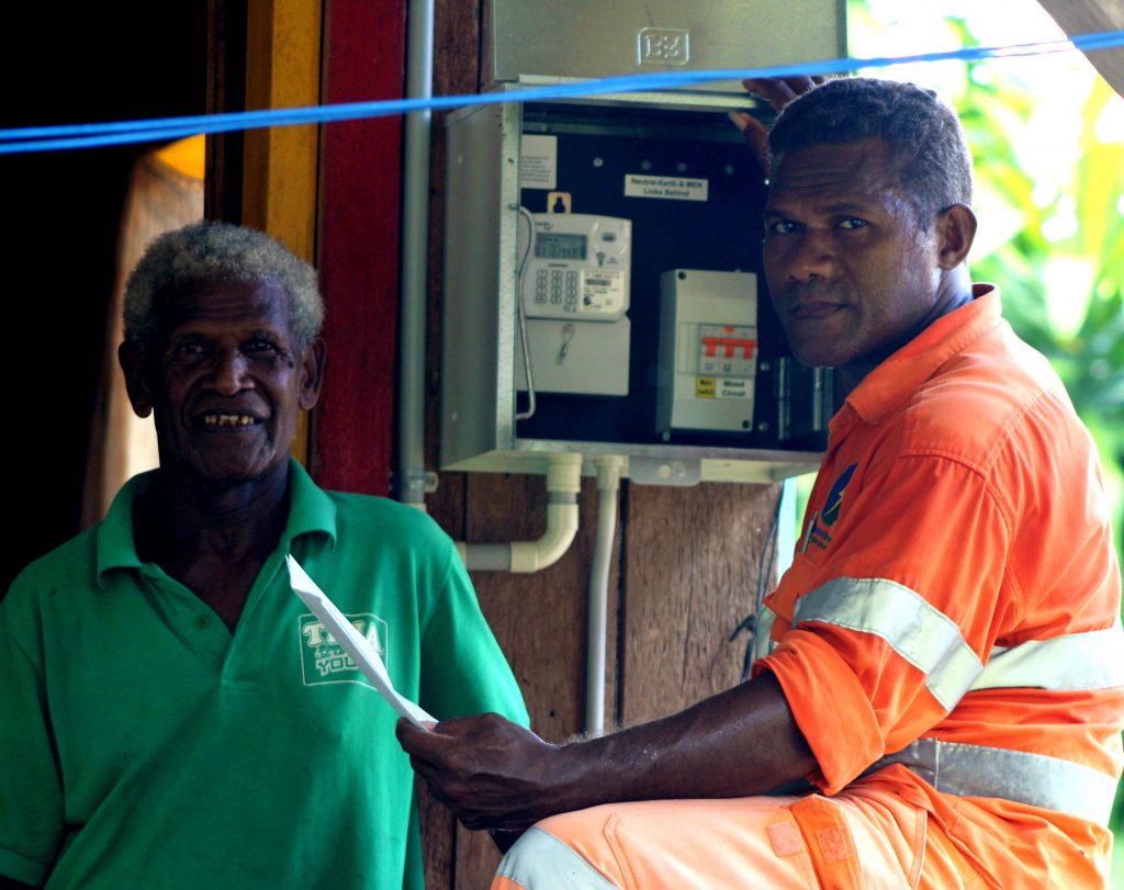 Let there be light – Solomon Power throughCBSP energises 131 houses at Tina Village