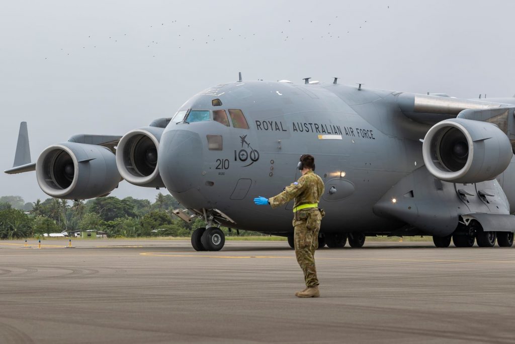 Australian Defence vessel reliant supports the pacific games