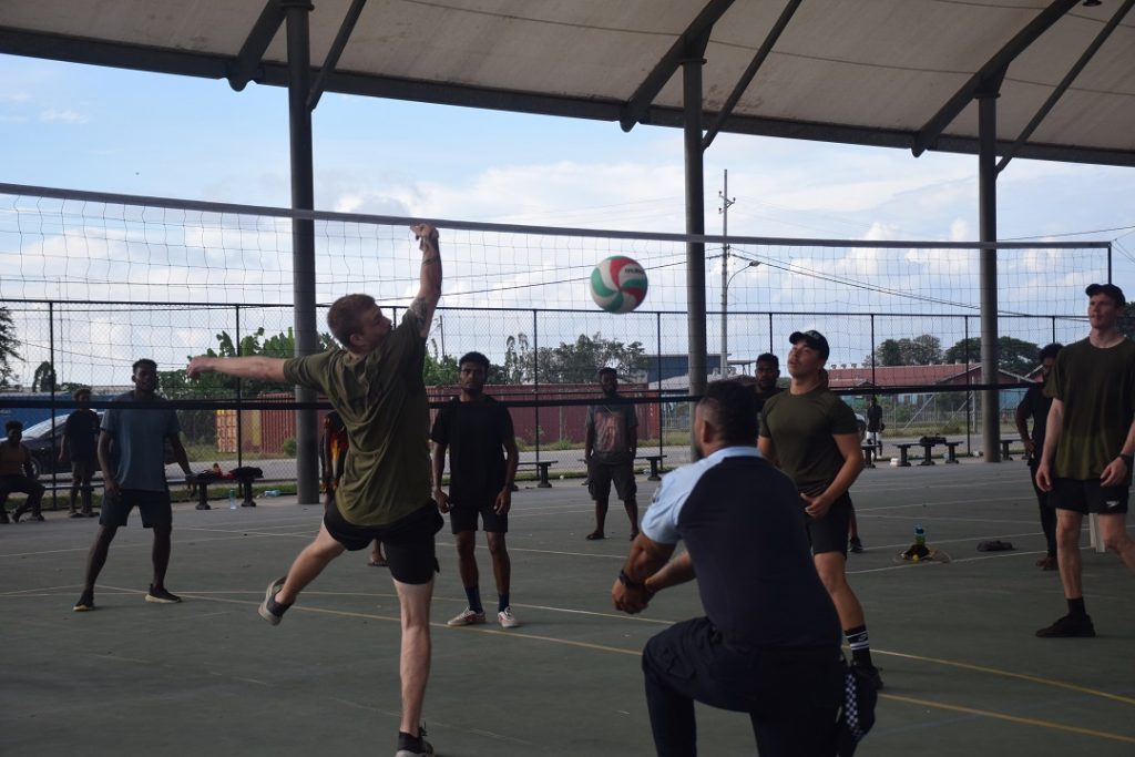 SIAF engage with USP students during a sport event