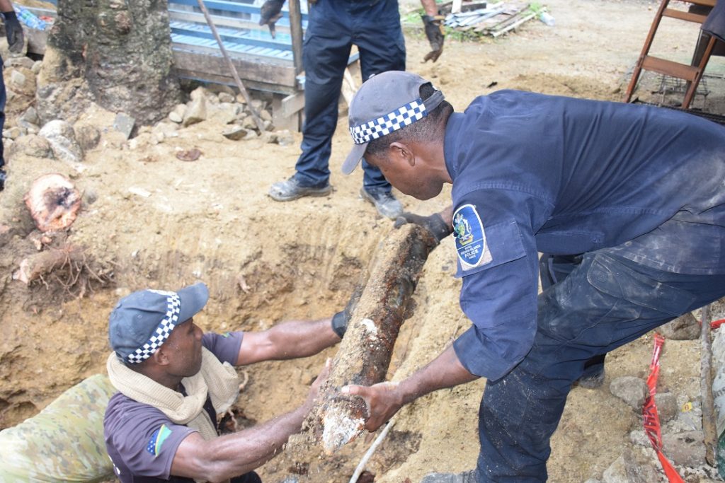 202 UXOs safely remove from a school in Honiara